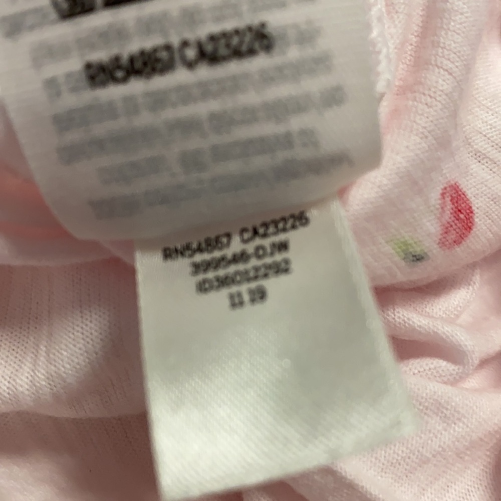 Pink 2019 🍒 cherry print cotton crew neck tee T-shirt - Picture 3 of 6
